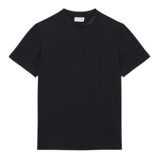 Lacoste T-shirt Commuter Piqué marquage jacquard - Noir