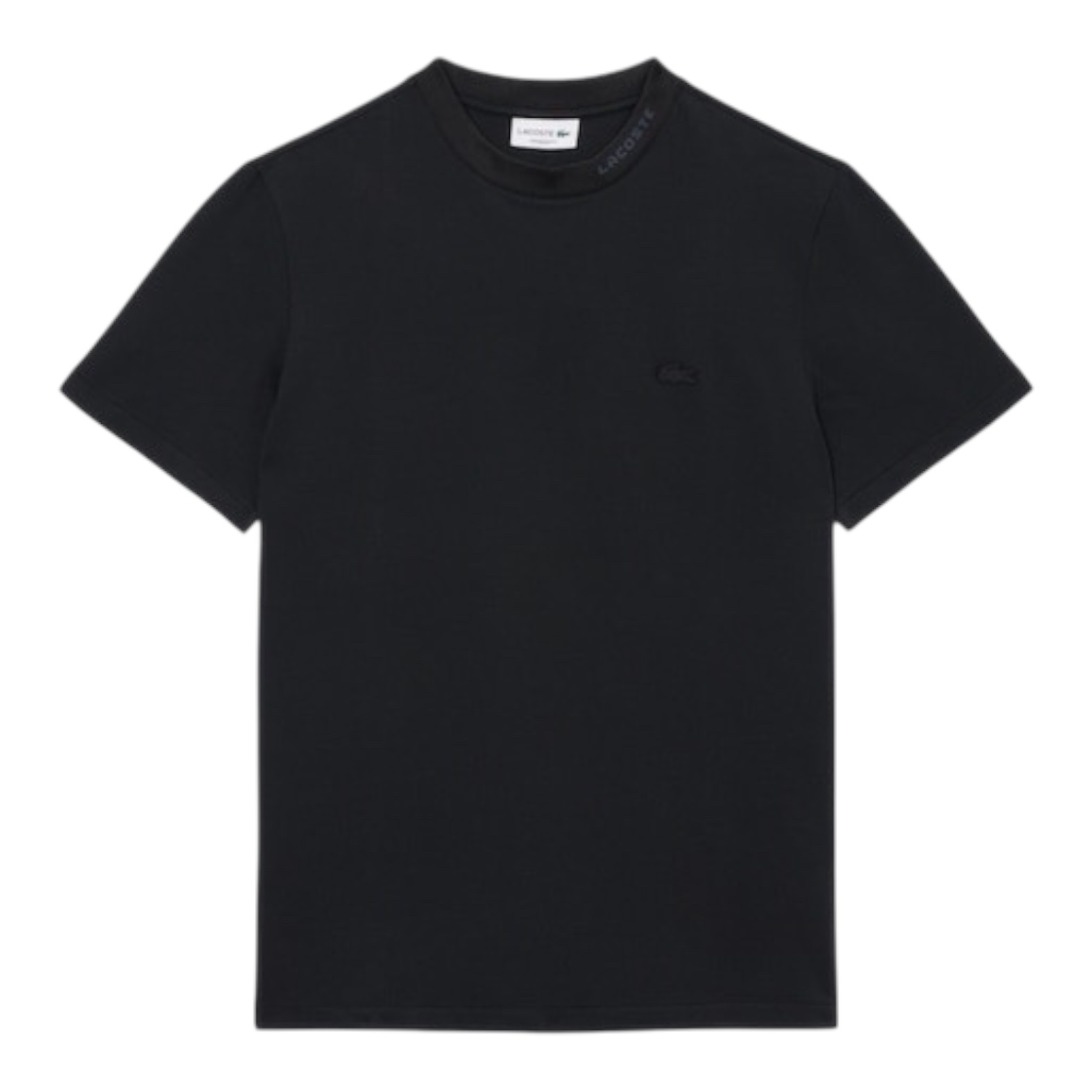Lacoste T-shirt Commuter Piqué marquage jacquard - Noir