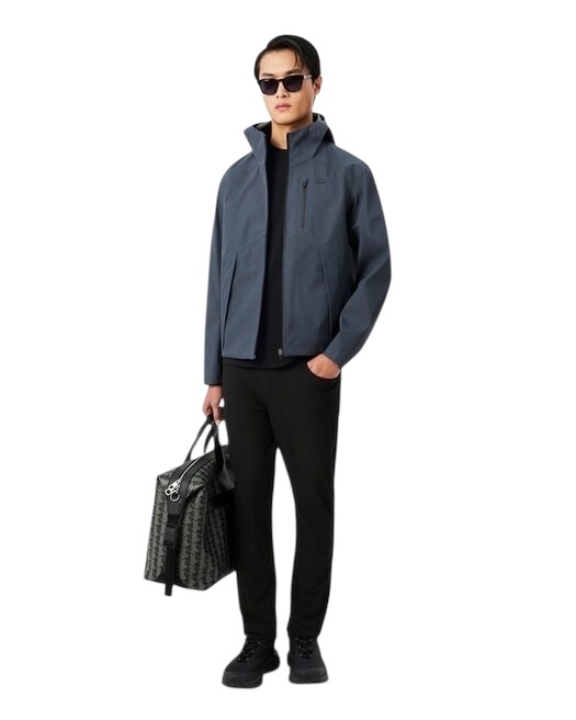 Lacoste T-shirt Commuter Piqué marquage jacquard - Noir