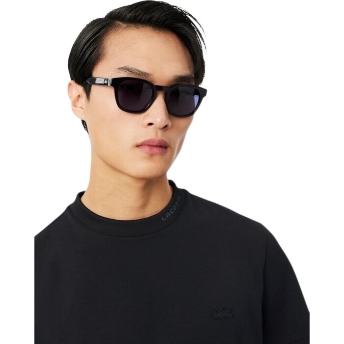 Lacoste T-shirt Commuter Piqué marquage jacquard - Noir