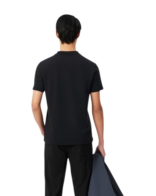 Lacoste T-shirt Commuter Piqué marquage jacquard - Noir