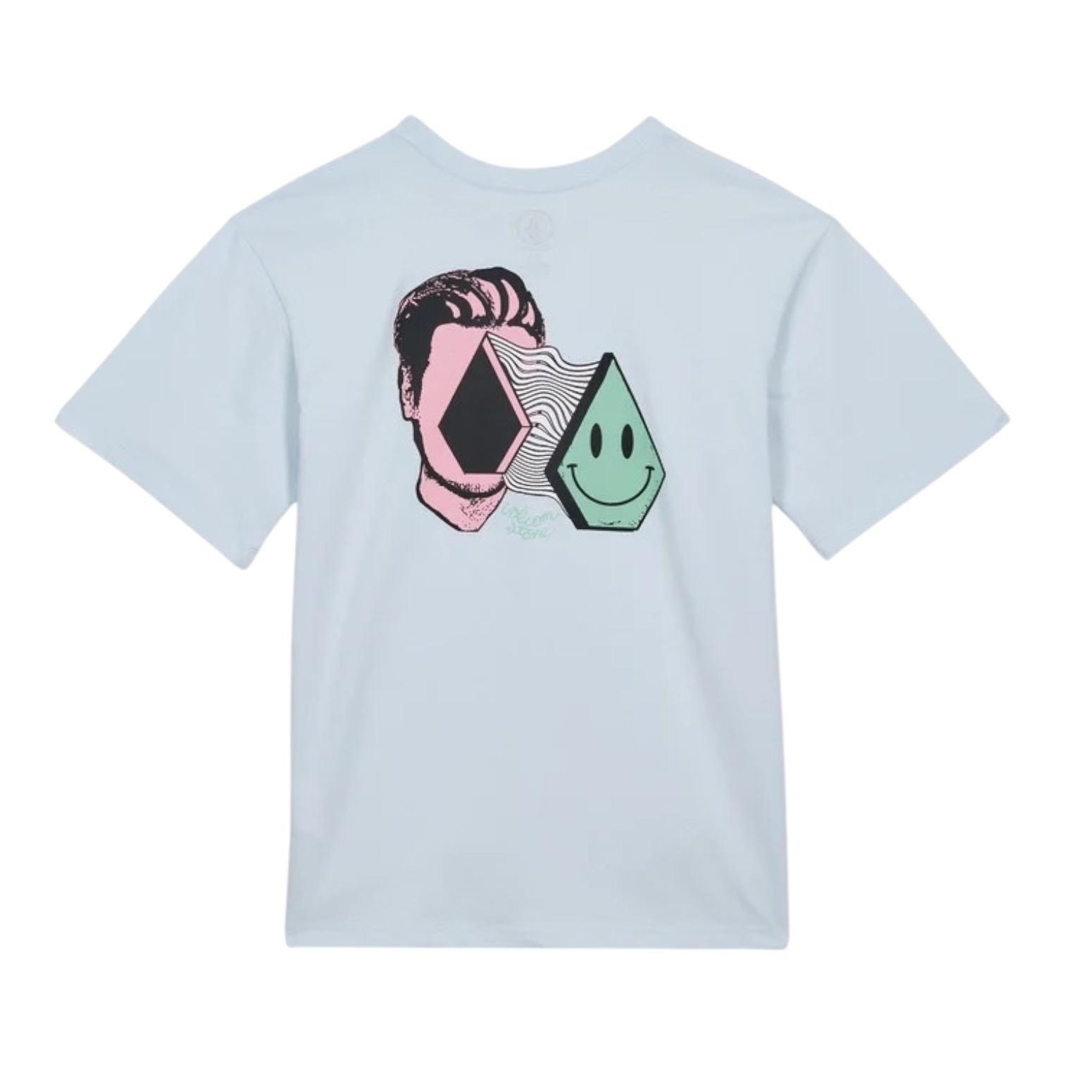 Volcom Aura BSC S/S T-Shirt - Light Acid Blue
