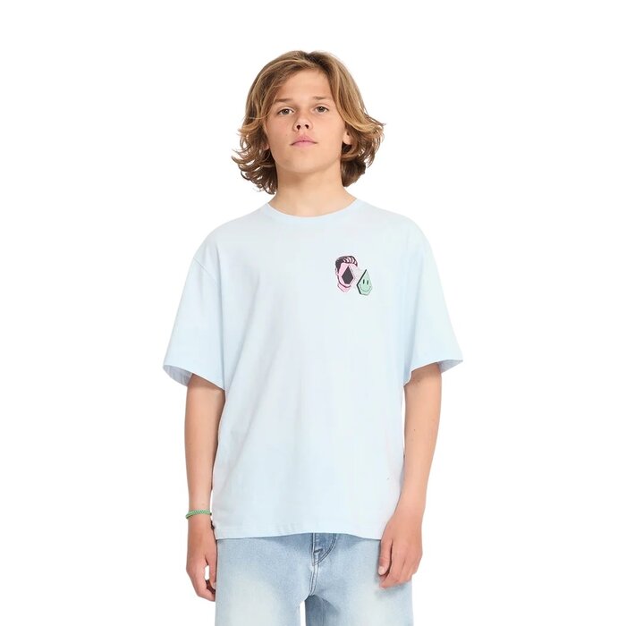 Volcom Aura BSC S/S T-Shirt - Light Acid Blue
