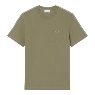Lacoste T-shirt coton épais bande sigle - Vert Kaki