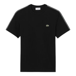 Lacoste T-shirt coton épais bande sigle - Noir