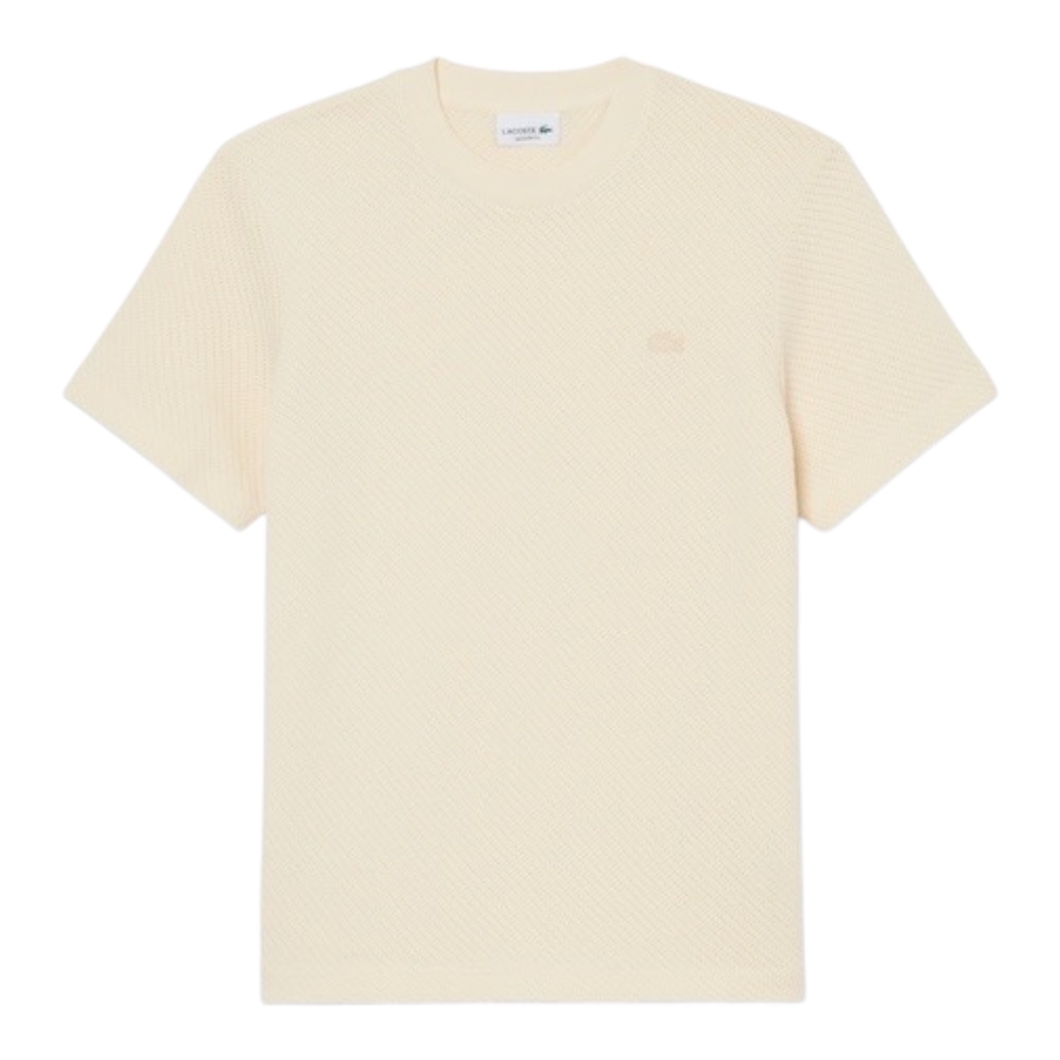 Lacoste T-shirt Coton Ajouré - Beige