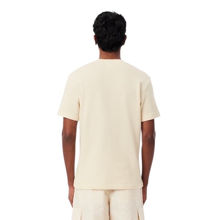 Lacoste T-shirt Coton Ajouré - Beige