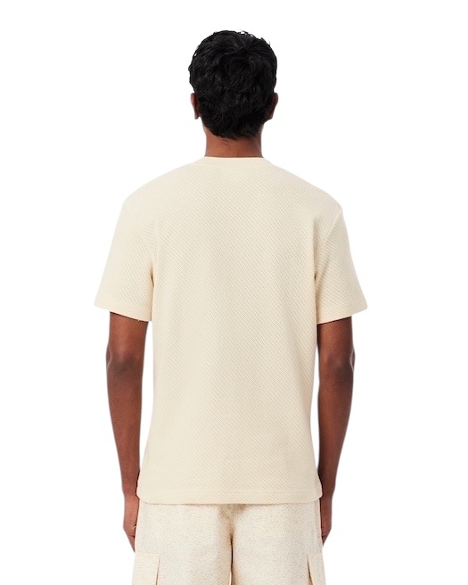 Lacoste T-shirt Coton Ajouré - Beige