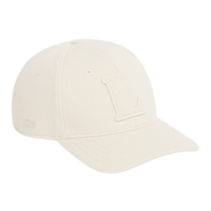 Lacoste Casquette badge en Piqué - Beige