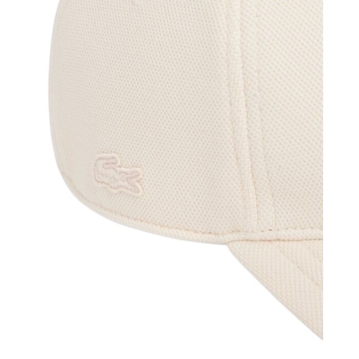 Lacoste Casquette badge en Piqué - Beige