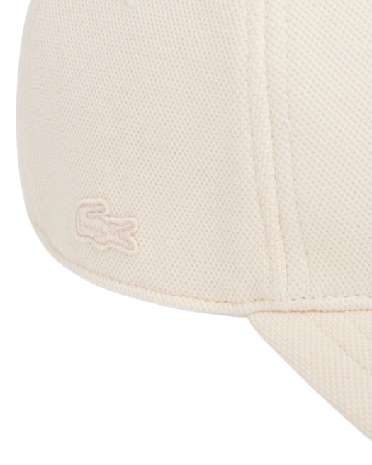Lacoste Casquette badge en Piqué - Beige