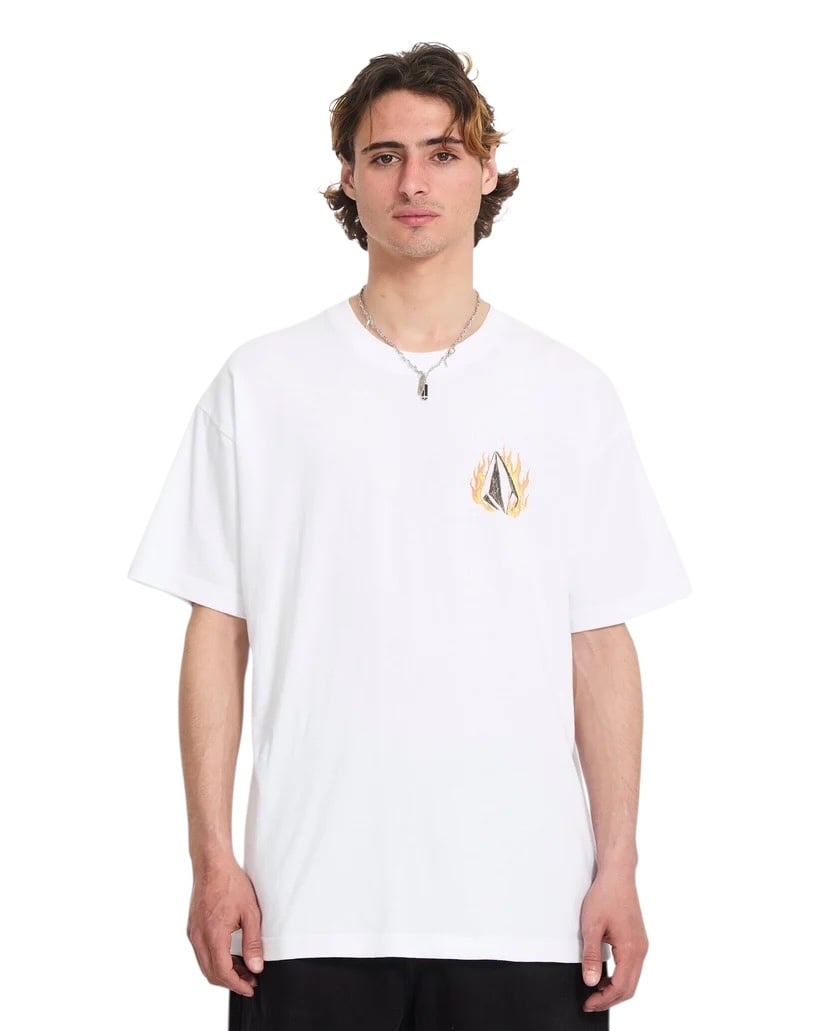 Volcom Double fantasy LSE S/S T-Shirt  - White
