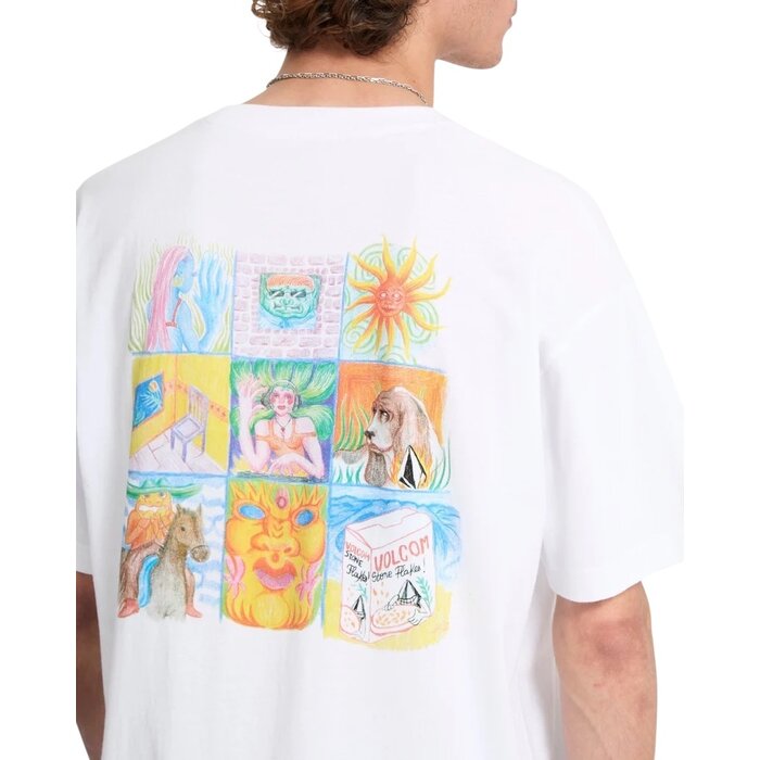 Volcom Double fantasy LSE S/S T-Shirt  - White