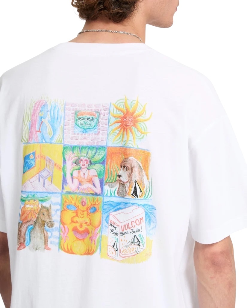 Volcom Double fantasy LSE S/S T-Shirt  - White