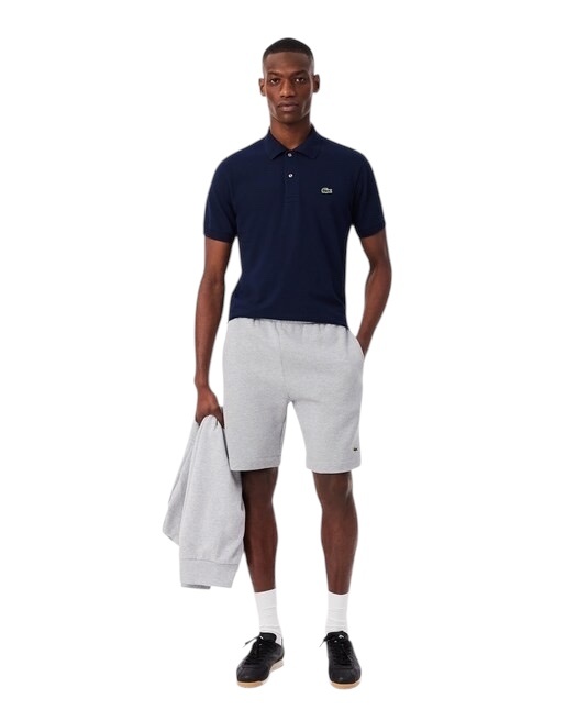 Lacoste Short Regular Fit Molleton - Gris Chiné