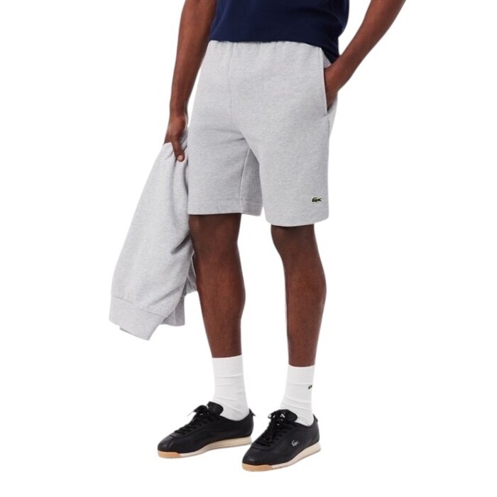 Lacoste Short Regular Fit Molleton - Gris Chiné