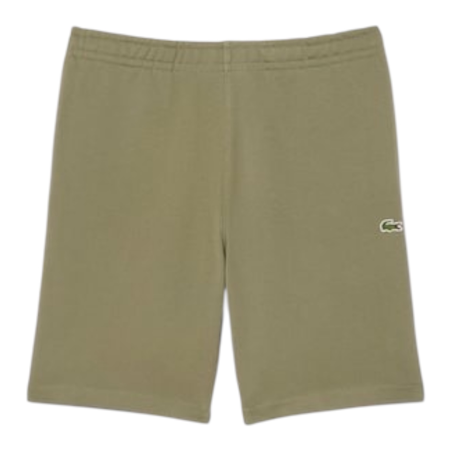 Lacoste Short regular fit molleton bandes siglées - Vert Kaki