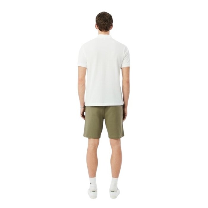 Lacoste Short regular fit molleton bandes siglées - Vert Kaki