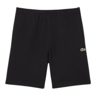 Lacoste Short regular fit molleton bandes siglées - Noir