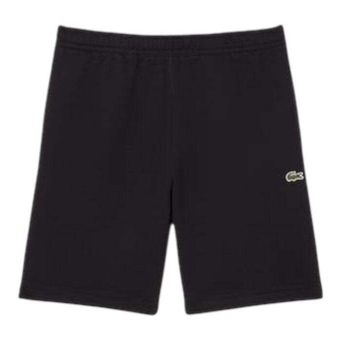 Lacoste Short regular fit molleton bandes siglées - Noir