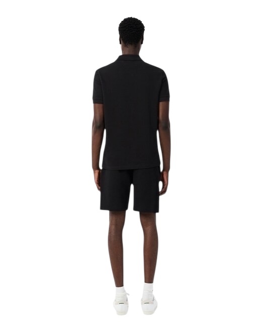 Lacoste Short regular fit molleton bandes siglées - Noir