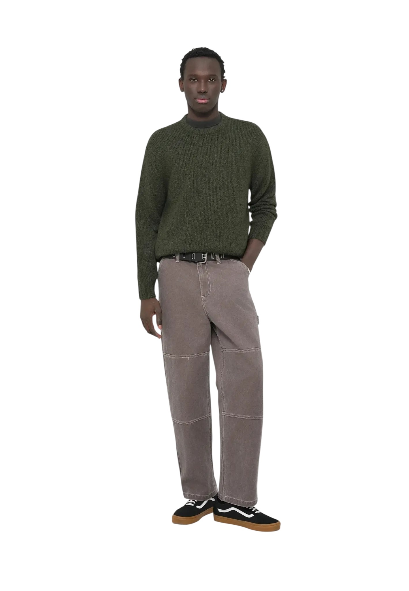 Vans Solid Crew Sweater - Obsidian Fern