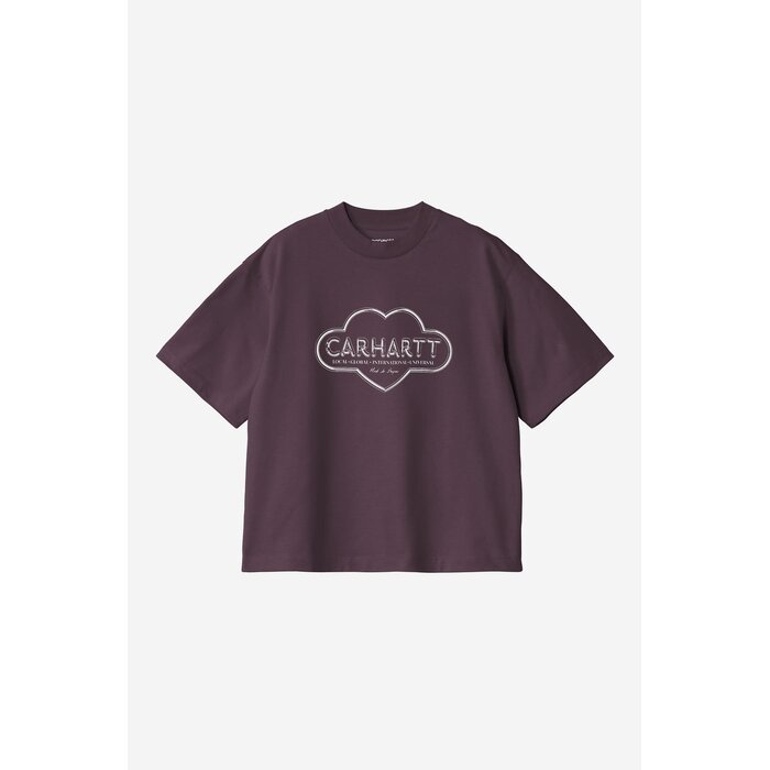 Carhartt WIP W' S/S Cloud Heart T-Shirt - Cozy Purple