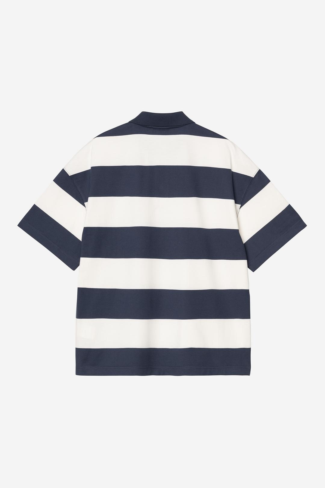 Carhartt WIP S/S Delray Polo - Delray Stripe/Blue