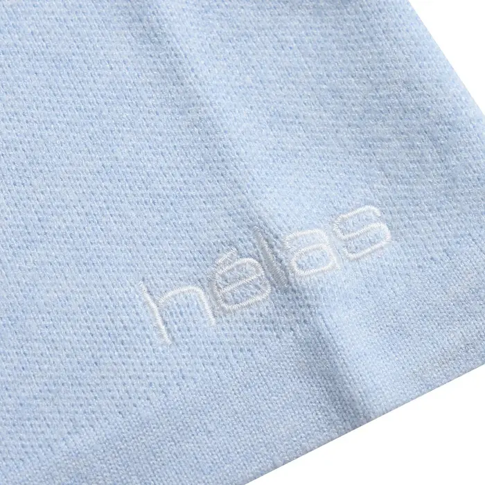 Hélas Aldo Knit Full Zip Polo - Light Blue