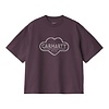 W' S/S  Cloud Heart T-Shirt - Cozy Purple