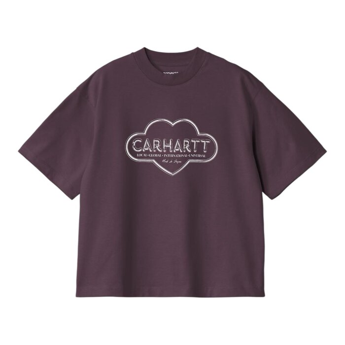 Carhartt WIP W' S/S  Cloud Heart T-Shirt - Cozy Purple