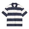 S/S Delray Polo - Delray Stripe/Blue