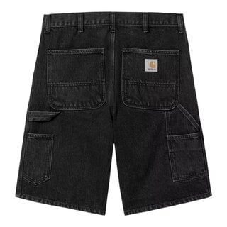 Carhartt WIP Single Knee Short - Black (Stone Washed)