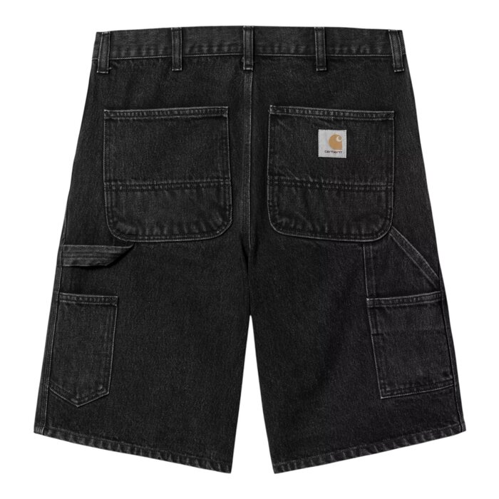 Carhartt WIP Single Knee Short - Black (Stone Washed)
