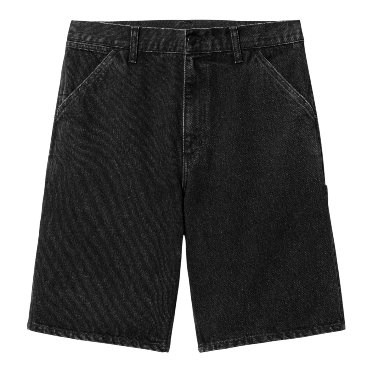 Carhartt WIP Single Knee Short - Black (Stone Washed)