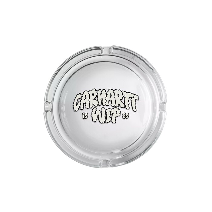 Carhartt WIP Cloud Script Ashtray - Glass Clear