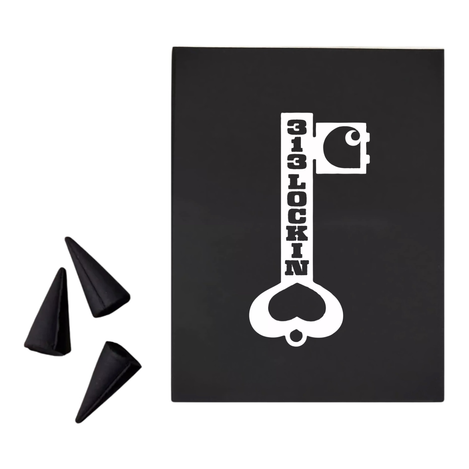 Carhartt WIP Locked Cone Incense - Wood Powder White /  Black