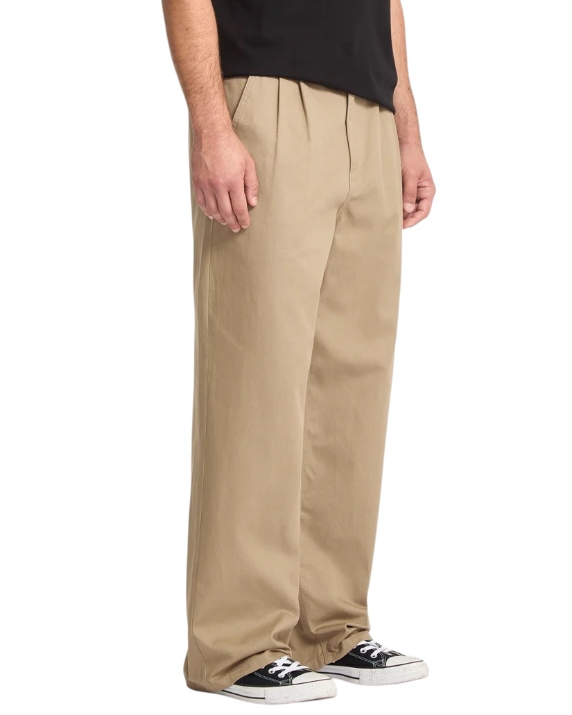 Volcom Baggos Pleat Pant - Khaki