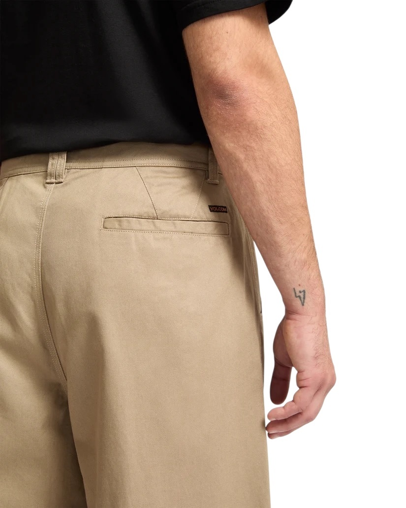 Volcom Baggos Pleat Pant - Khaki