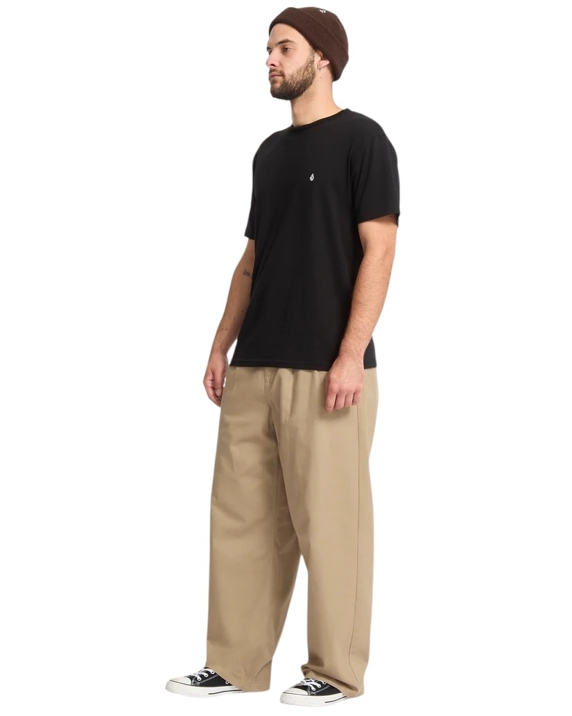 Volcom Baggos Pleat Pant - Khaki
