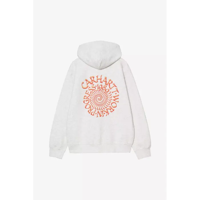 Carhartt WIP Hooded Spiral Sweat - Ash Heather