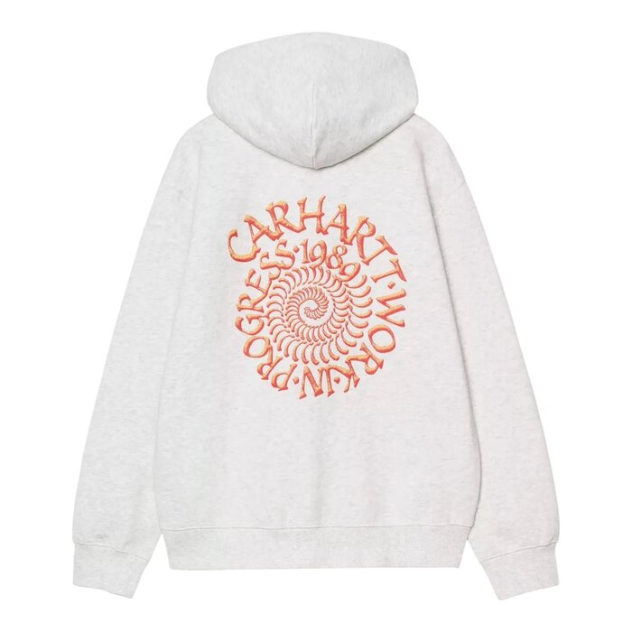 Carhartt WIP Hooded Spiral Sweat - Ash Heather
