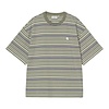 S/S Zane T-Shirt - Zane Stripe/Dollar Green