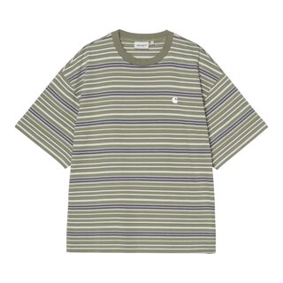 Carhartt WIP S/S Zane T-Shirt - Zane Stripe/Dollar Green