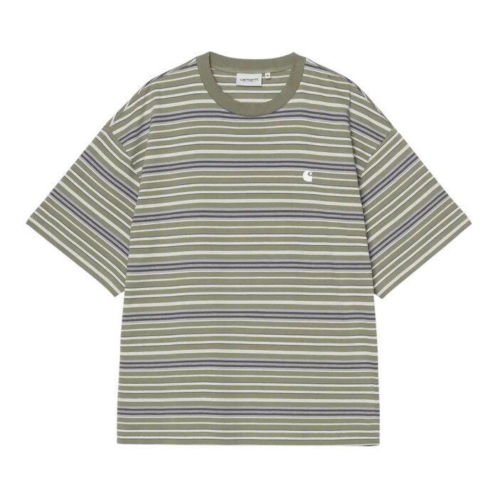 Carhartt WIP S/S Zane T-Shirt - Zane Stripe/Dollar Green