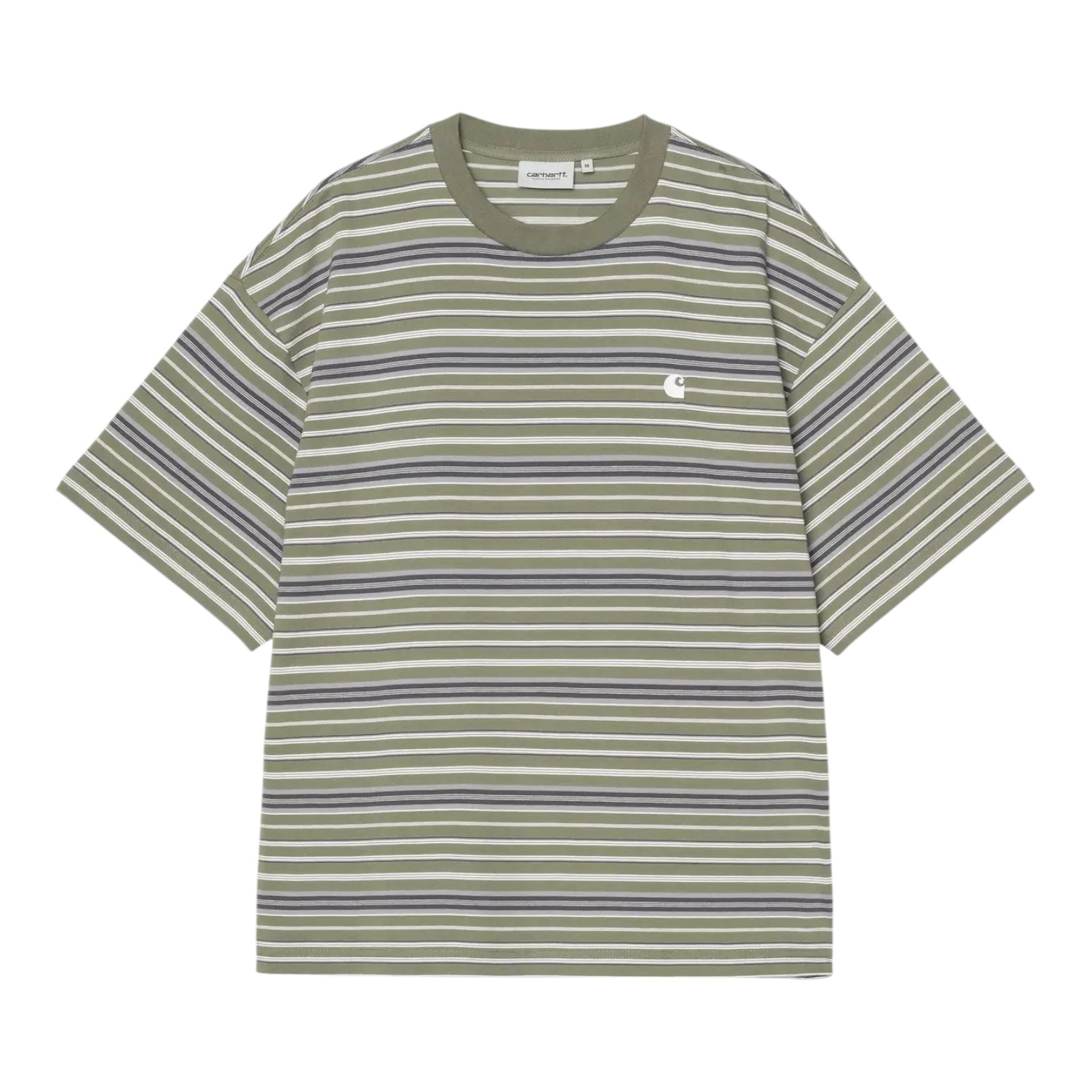 Carhartt WIP S/S Zane T-Shirt - Zane Stripe/Dollar Green