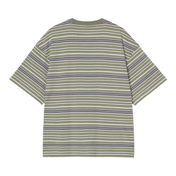 Carhartt WIP S/S Zane T-Shirt - Zane Stripe/Dollar Green