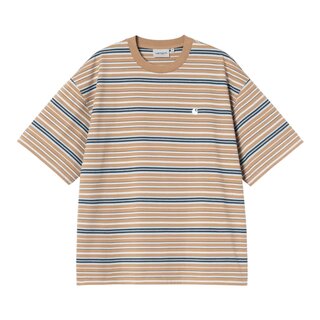 Carhartt WIP S/S Zane T-Shirt - Zane Stripe/Peanut