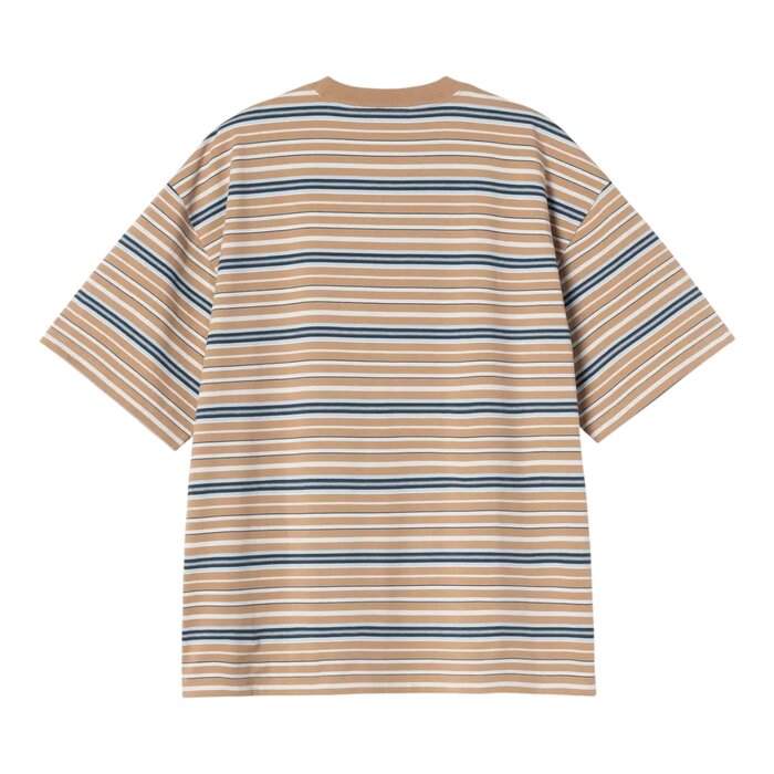 Carhartt WIP S/S Zane T-Shirt - Zane Stripe/Peanut