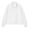 W' Brenta Polo Sweatshirt - Ash Heather/White Heavy Stone Wash